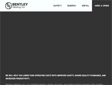 Tablet Screenshot of bentleyweldinginc.com